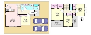 間取り・4LDK! 大和高田市今里町 1号棟 新築戸建 間取り